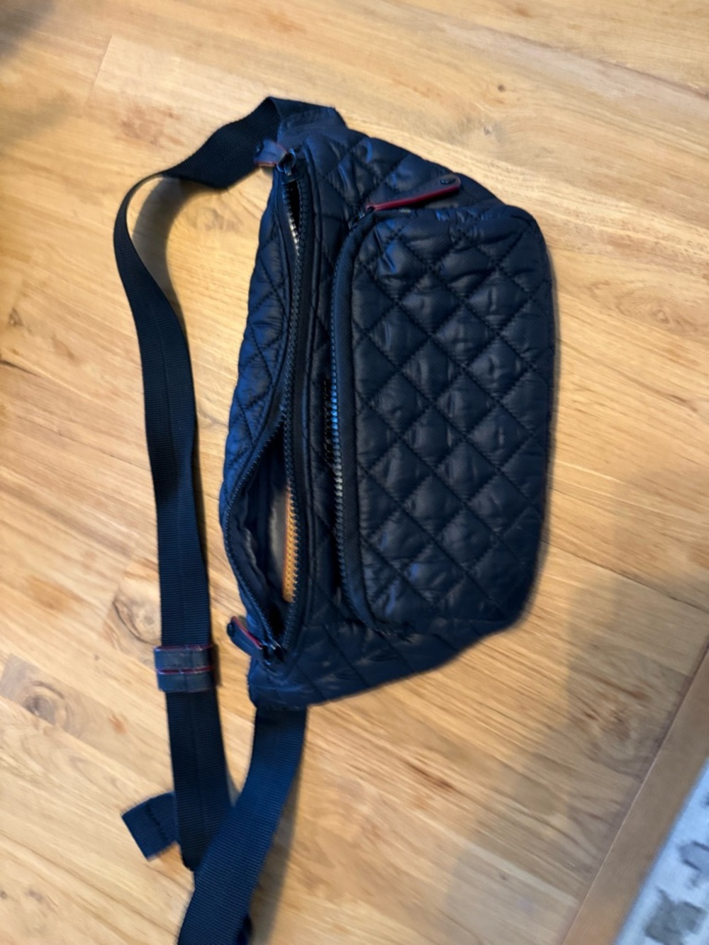MZ Wallace . Quilted Crossbody Sling Bag - Black